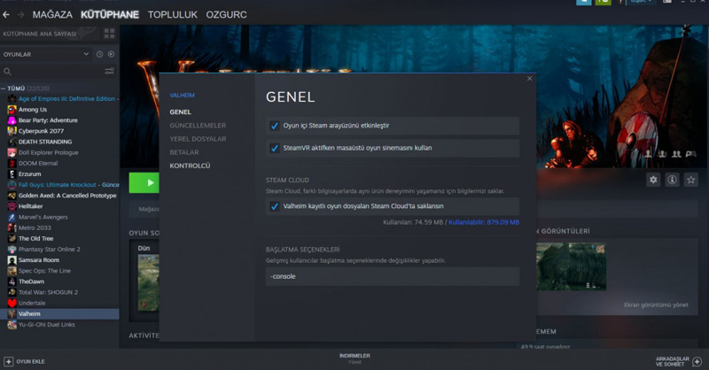 Valheim hile kodu çalışmıyor sorununa çözüm - Resim : 1