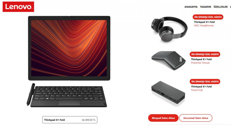 Katlanabilir bilgisayar dudak uçaklatan fiyatı ile Türkiye'de - Resim : 1