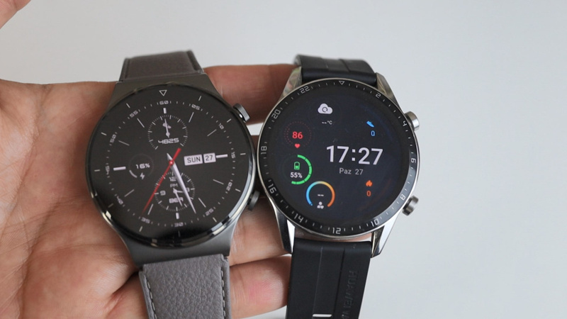 Huawei Watch GT 2 ve Huawei Watch GT 2 Pro yan yana