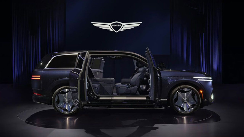 Lüks elektrikli Genesis GV90 görücüye çıkarıldı - Resim: 11