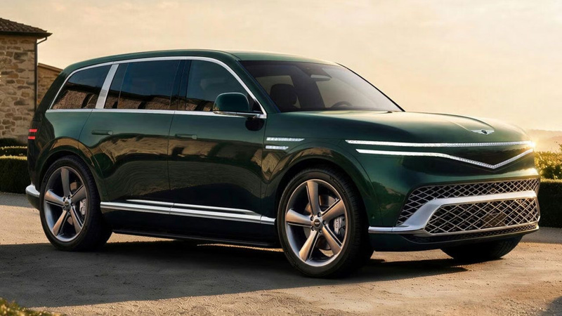 Lüks elektrikli Genesis GV90 görücüye çıkarıldı - Resim: 14