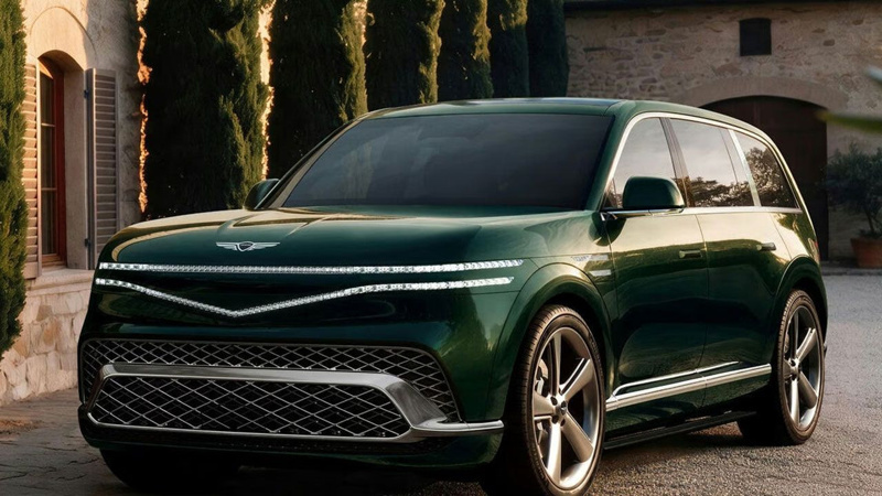 Lüks elektrikli Genesis GV90 görücüye çıkarıldı - Resim: 18