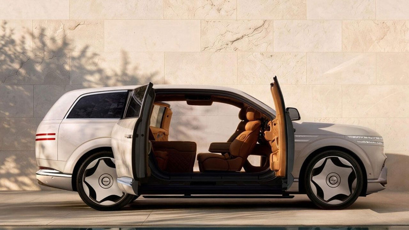 Lüks elektrikli Genesis GV90 görücüye çıkarıldı - Resim: 2