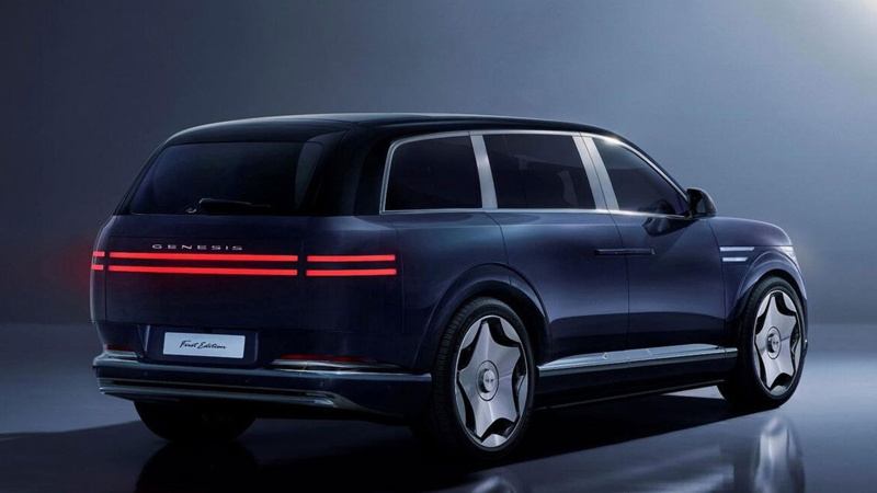 Lüks elektrikli Genesis GV90 görücüye çıkarıldı - Resim: 3