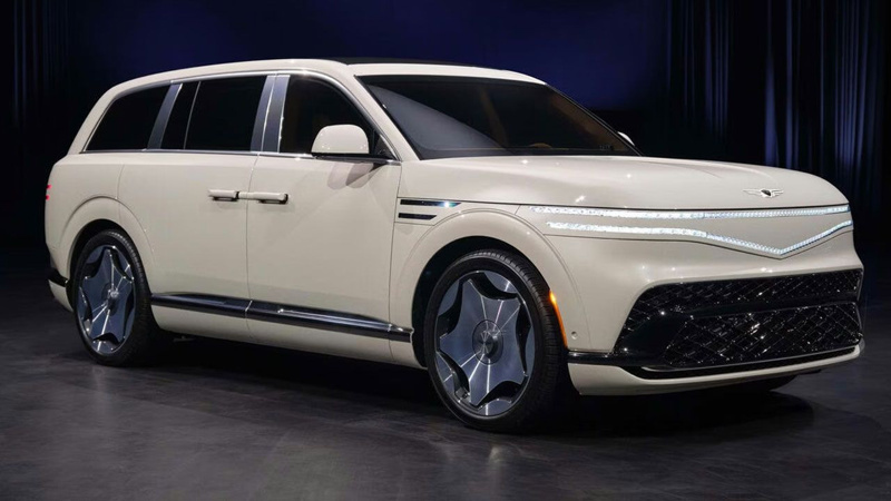 Lüks elektrikli Genesis GV90 görücüye çıkarıldı - Resim: 5