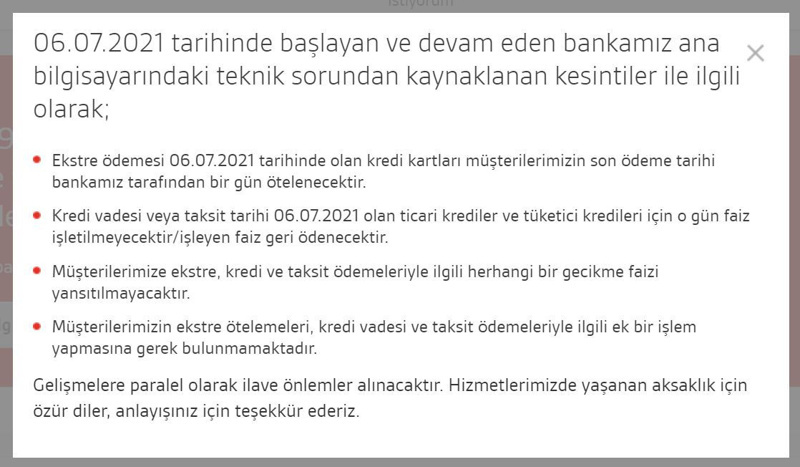 Akbank internet ve mobil şube sorunları devam ediyor! - Resim : 1