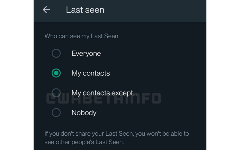 WhatsApp, "son görülme" ile ilgili yeni özelliğini kullanıma sundu - Resim : 1