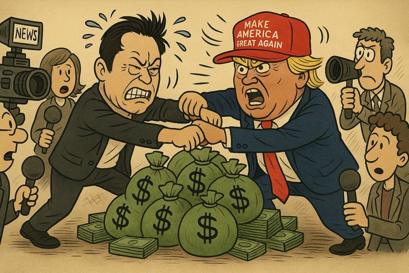 Trump Elon Musk'ı batırmakta kararlı, Tesla sadece bir günde milyarlarca dolar kaybetti - Resim: 1