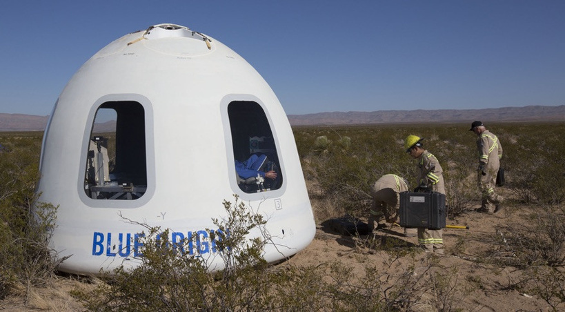 Blue Origin kapsülü ilk uçuşunu gerçekleştirdi - Resim : 1