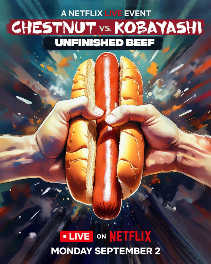 Netflix'ten iki efsane ile canlı hot dog yeme yarışması - Resim : 1