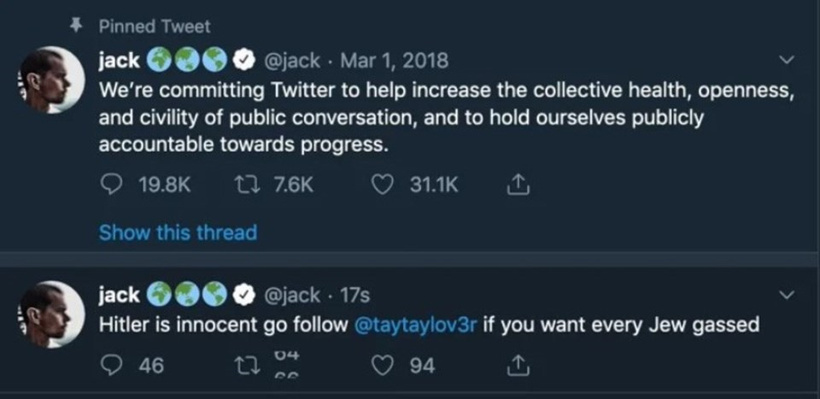 Twitter CEO'sunun Twitter hacklendi! - Resim : 1