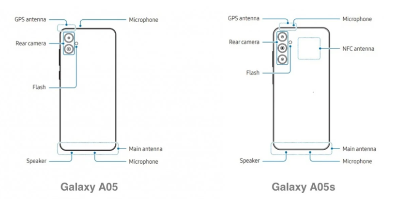 Galaxy A05 ve A05s modellerinin tasarımları sızdırıldı - Resim : 1