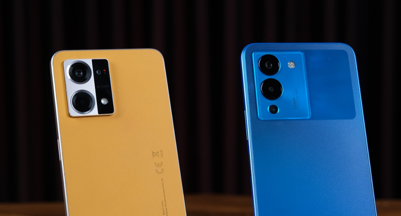 oppo reno 7 ve infinix note 12