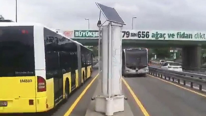 Metrobüs rüzgarı elektrik üretecek