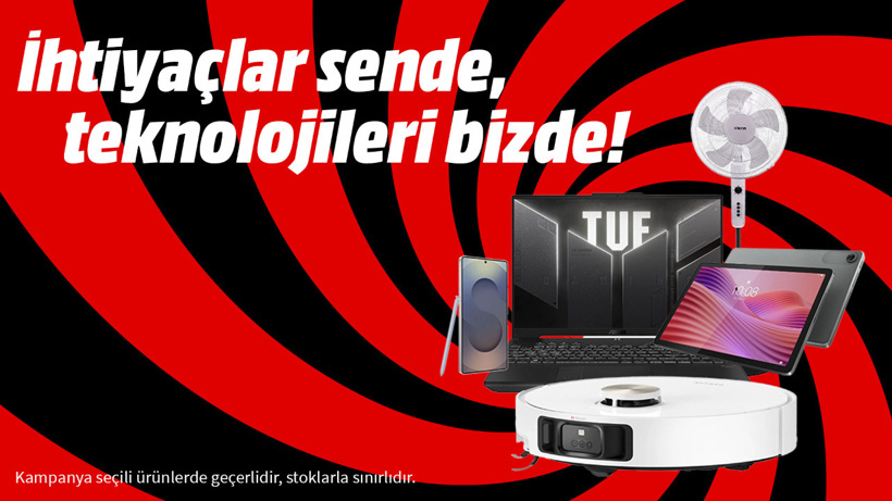 “İhtiyaçlar Sizde, Teknolojileri MediaMarkt’ta” Kampanyası ile teknoloji alışverişinin tam zamanı!