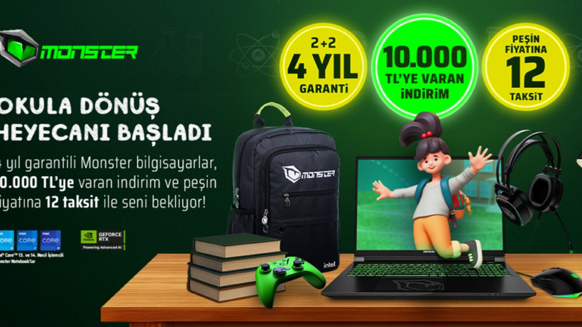 Okula dönüş kampanyası başladı: 4 yıllık garanti ve 10 bin TL’ye varan indirim