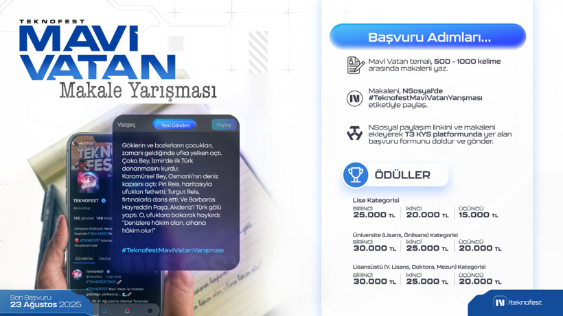 TEKNOFEST’te Mavi Vatan Ruhunu Keşfetmeye Hazır mısın?