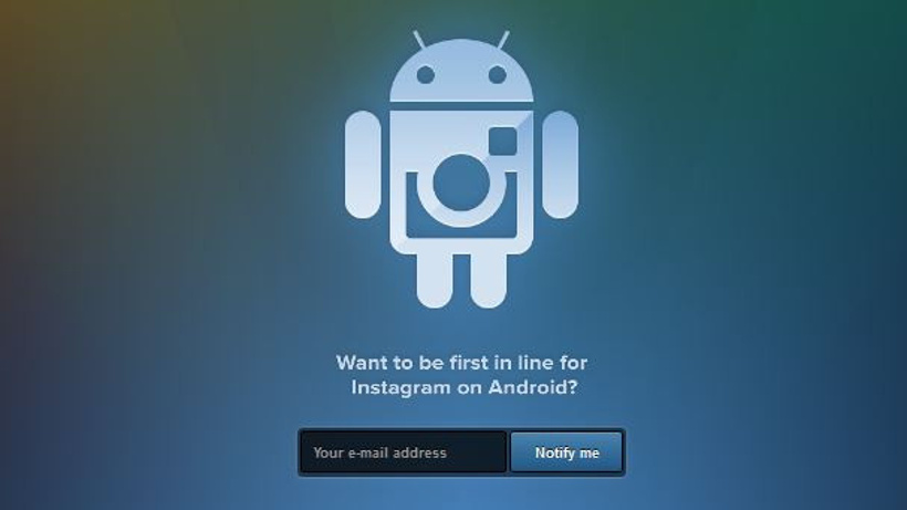 Android Instagram için biletinizi alın!