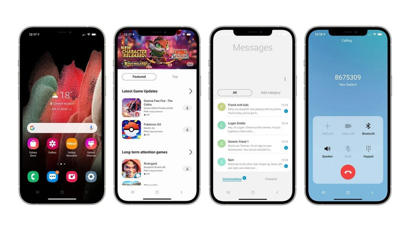 iPhone’da Android deneyimi! Samsung yaptı oldu - Resim : 1