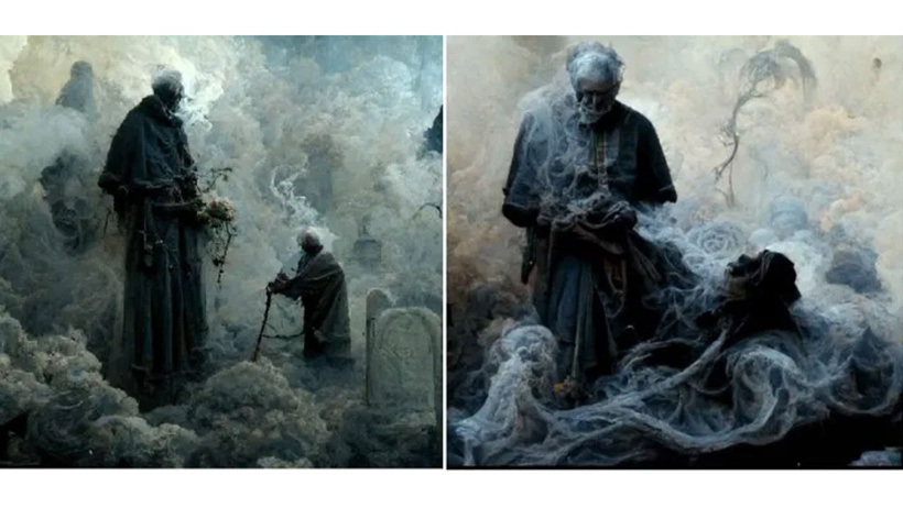 Yapay zekâ ölümün resmini yaptı! İşte o muhteşem resim... - Resim : 1