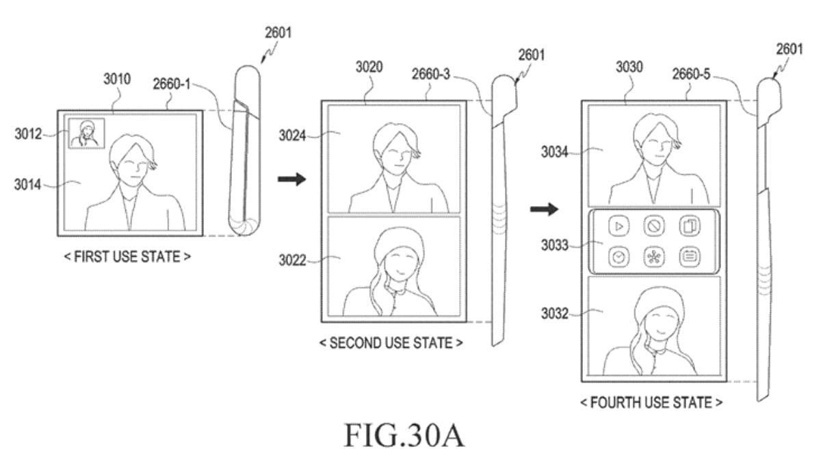 Samsung'dan yeni ekran patenti - Resim : 1