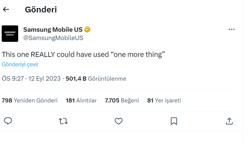 Samsung Apple ile fena dalga geçti - Resim : 1