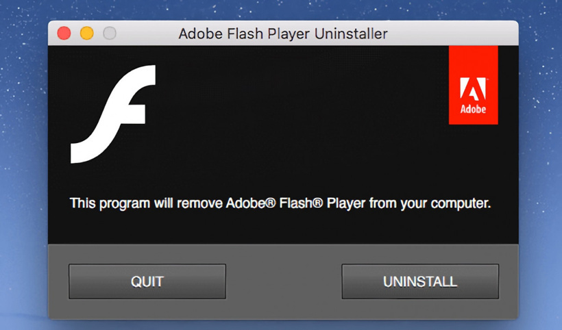 Adobe Flash Player kaldırma