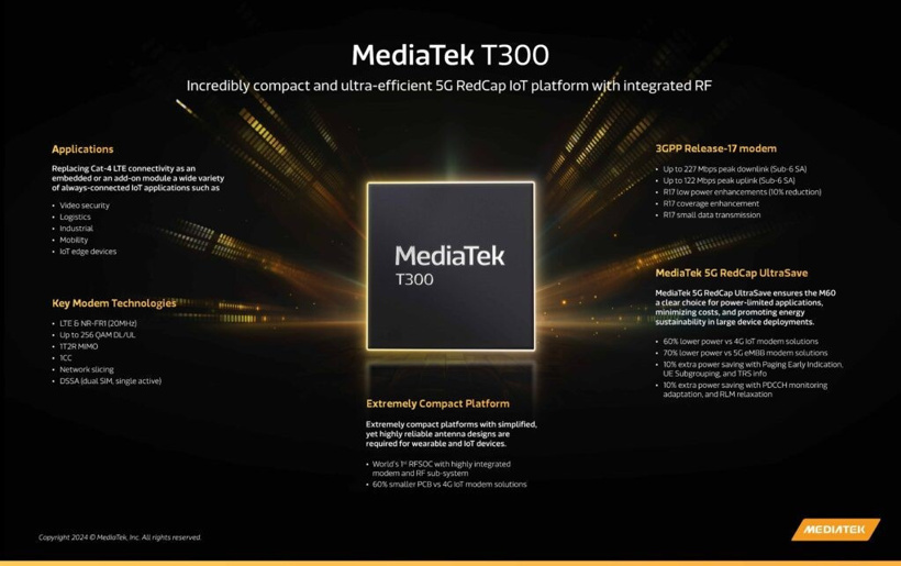 MediaTek, yeni yonga setini tanıttı! MediaTek T300 - Resim : 1