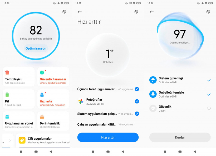 Xiaomi telefonları hızlandırma yöntemleri