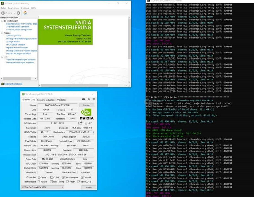 Madencilere müjde RTX 3060 kilidi kalktı! - Resim : 1